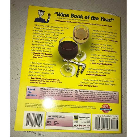 Wine for Dummies Mary Ewing-Mulligan and Ed McCarthy book - Picture 14 of 14
